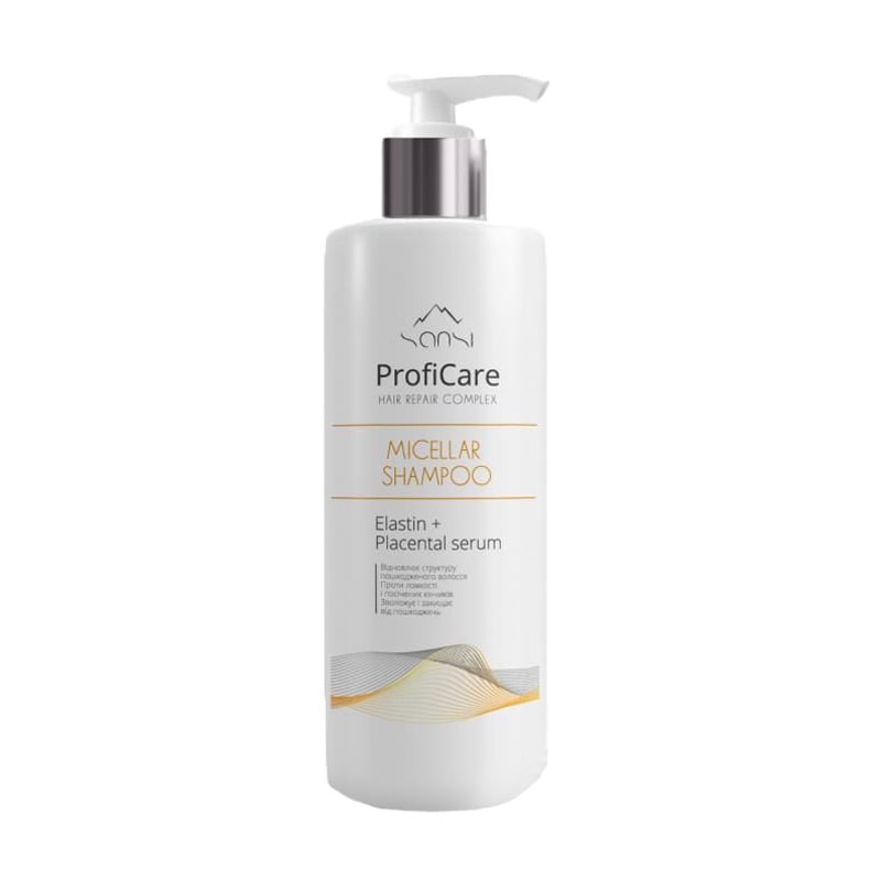 Міцелярний шампунь для волосся Sansi ProfiCare Hair Repair Complex Micellar Shampoo, 400 мл